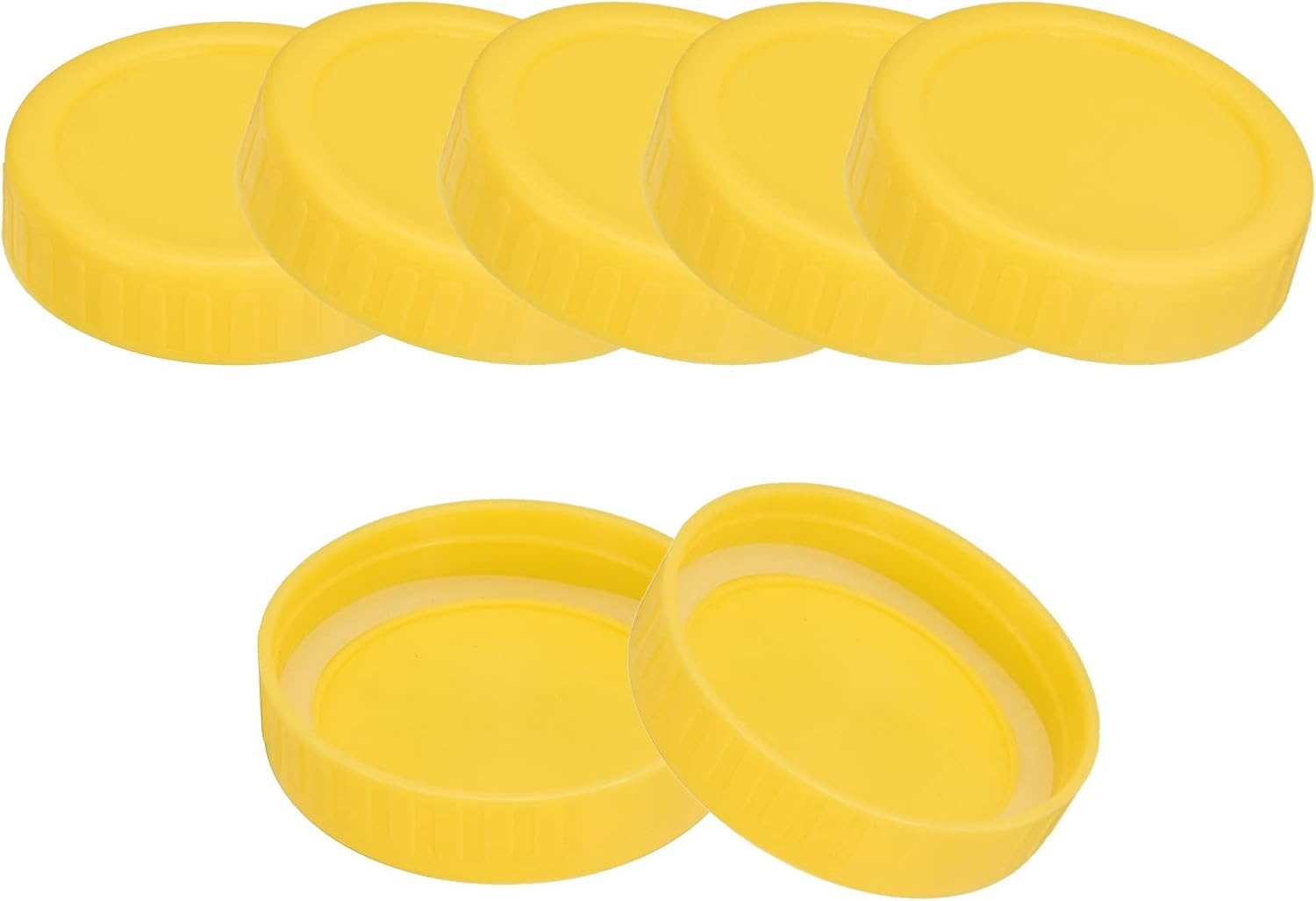 Uxcell Mason Jar Lids 10pcs Leak Proof with Silicone Rings