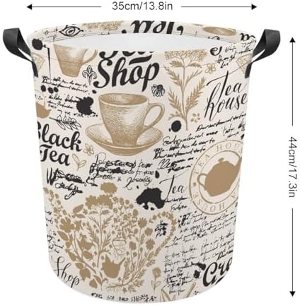 Premium Waterproof Organizer Bin with Teal Sketches Design Family Storage Solutions