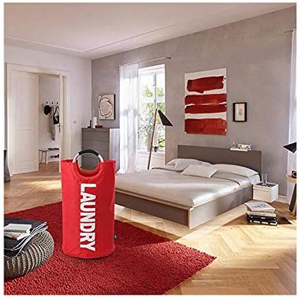 WZ Geanmoki 82L Laundry Basket Red Foldable