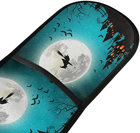 AUUXVA Long Double Oven Mitt for Baking Halloween