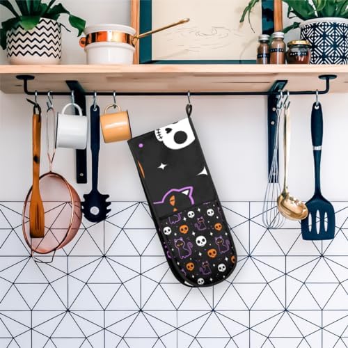 Halloween Spooky Skull Oven Mitt