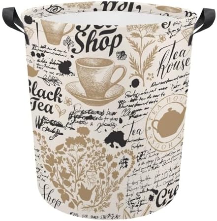Premium Waterproof Organizer Bin with Teal Sketches Design Family Storage Solutions