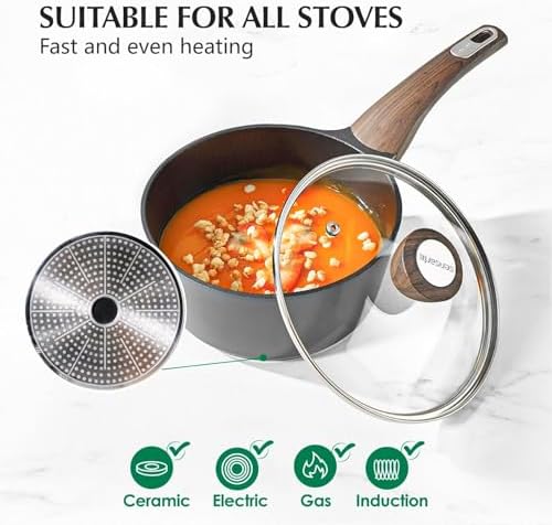 20-Piece Nonstick Cookware Set Induction Compatiblepfos-freeStay Cool Safe