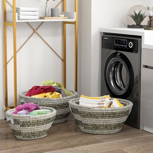 Versatile 3-Piece Laundry Basket Set for Organization