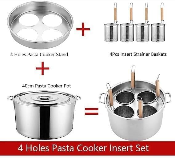 Pasta Pots Set with Divider and Colander