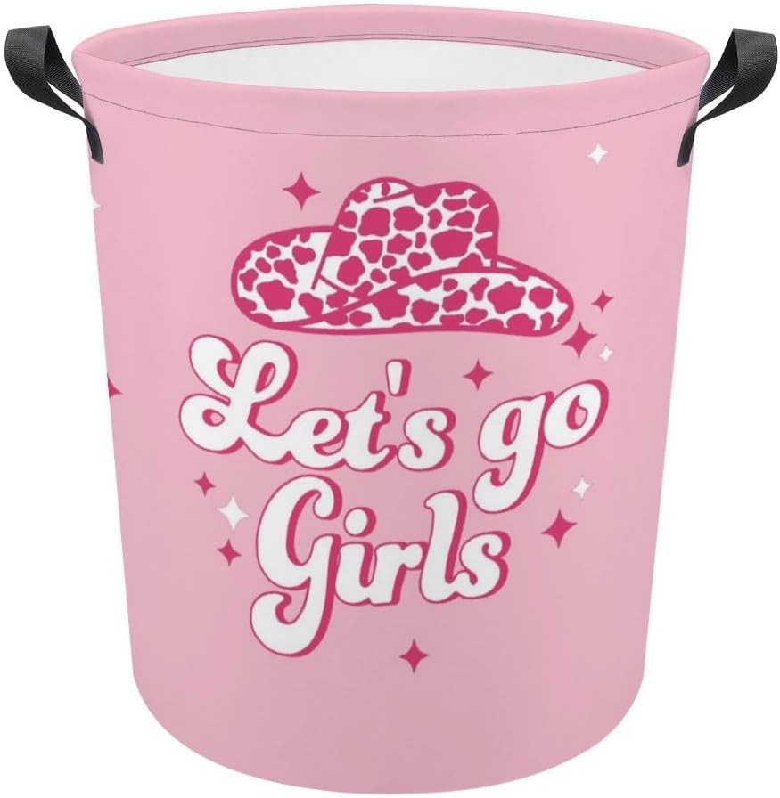 Pink West Kids Laundry Hamper