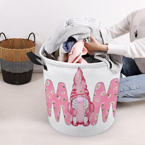 Colorful Watercolor Gnome Laundry Hamper