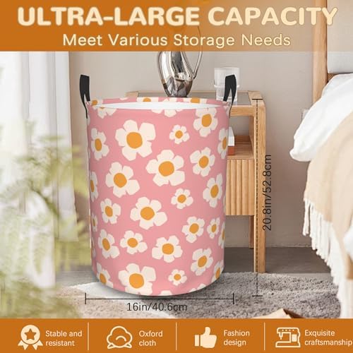 Retro Floral Storage Basket