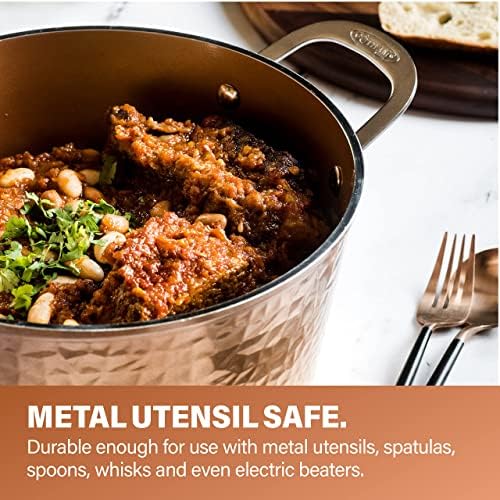 GOTHAM STEELHammered 15-Pc Ceramic Pot and Pan Set
