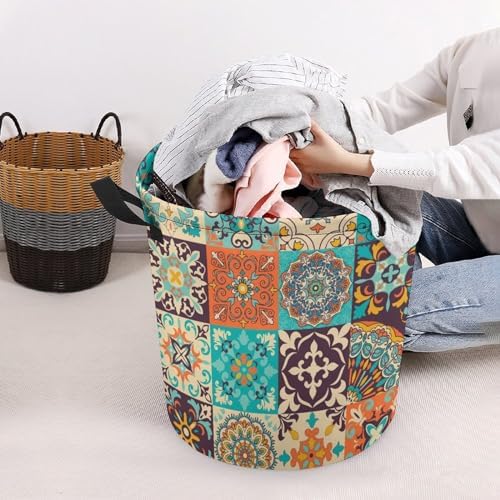Durable Boho-Style Laundry Hamper