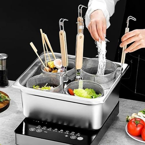 Bingwang 2 4 6 Hole Pasta Cooker Set with Colander