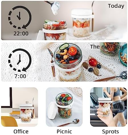 SMARCH Overnight Oats Jars