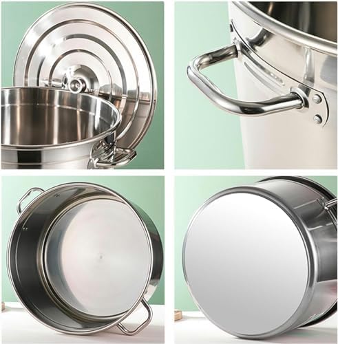 Heavy Duty Stainless Steel Pasta Pot with Strainer Basket