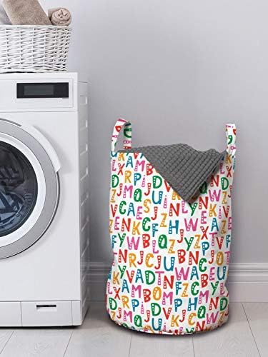 Alphabet Whimsical 13x19-inch Laundry Bag