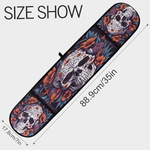 Quteprint Halloween Floral Skull Skeleton Oven Mitts