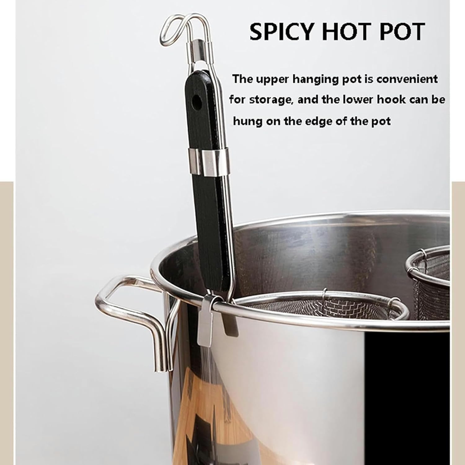 Stainless Steel Soup Pan Set with Divider and Colander Strainer