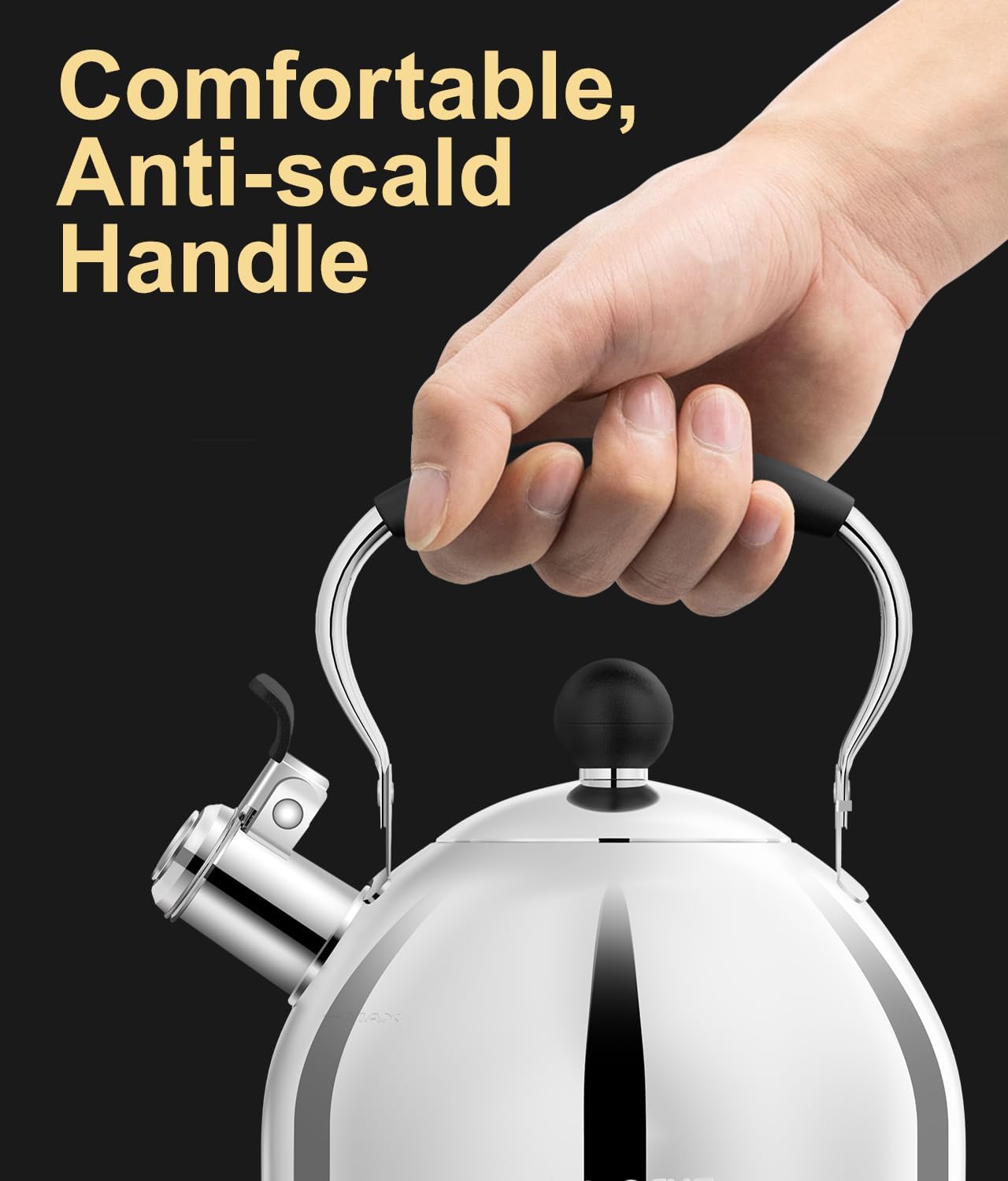 Whistling 2-Quart Stainless Steel Tea Kettle