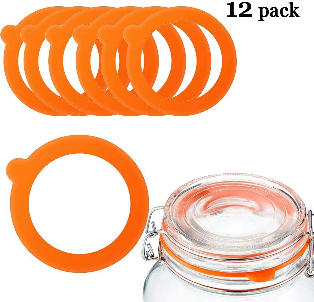 MIRACLE BLACK Silicone Silicone Gaskets for Mason Jars