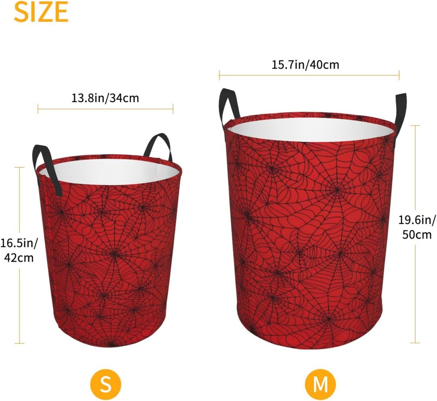Red Spider Web Collapsible Laundry Hamper Red Spider Web Collapsible Laundry Basket