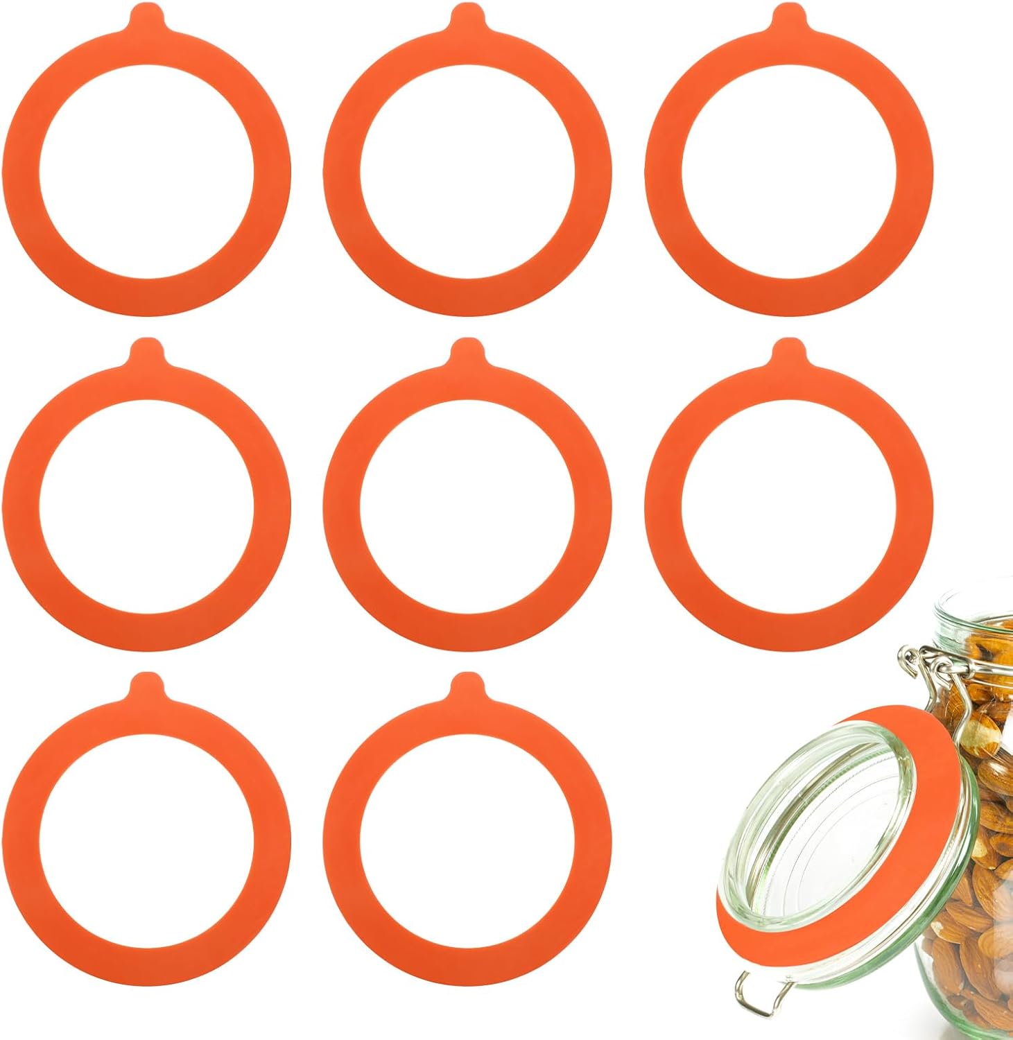 Leak-Proof Silicone Gasket Rings for Glass Jars