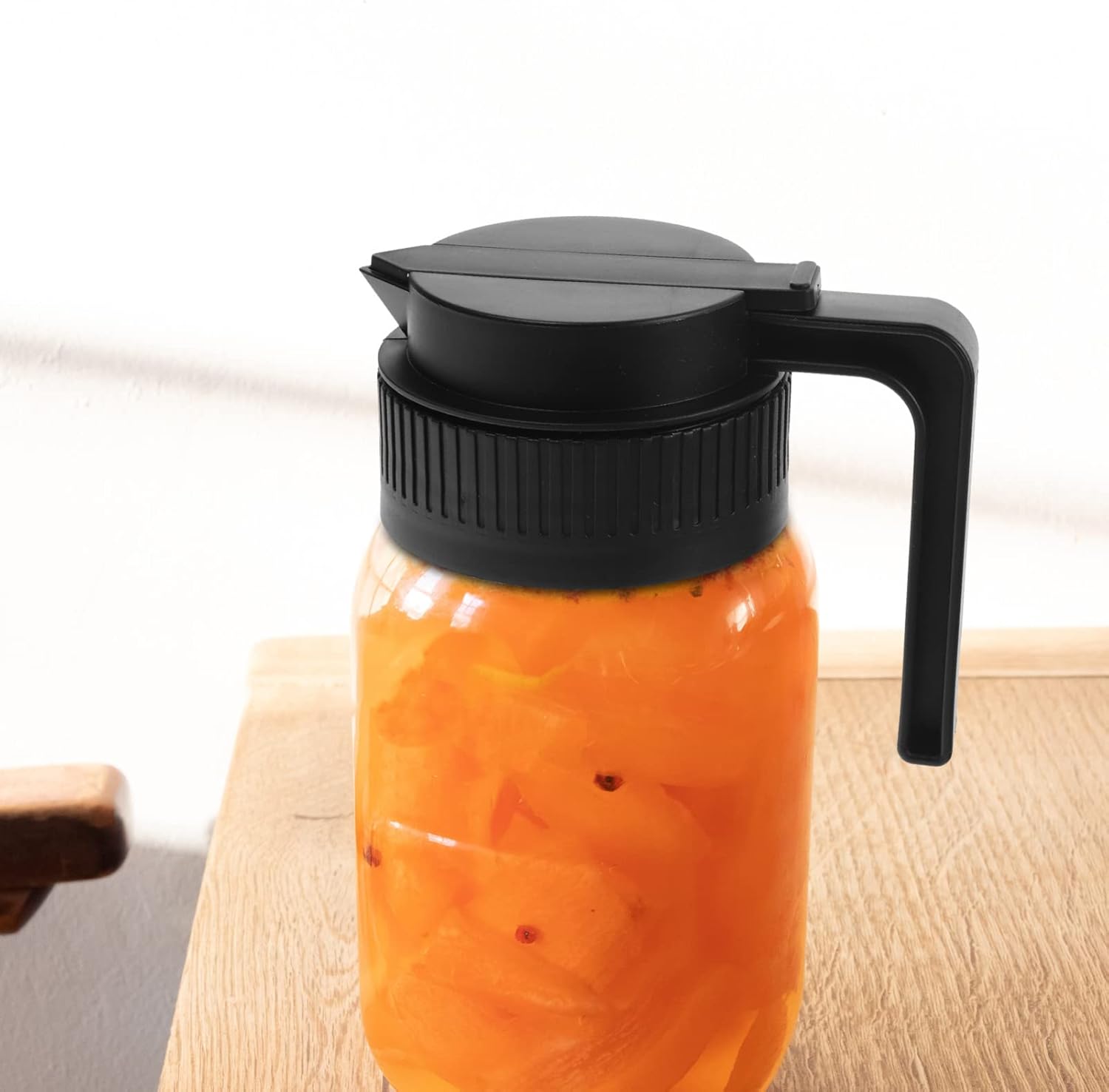 Hemoton 2-Piece Lids for Mason Jars Easy Pitcher Dispenser