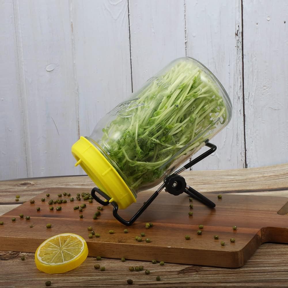 Picowe Plastic Sprouting Lids 16-Piece Set for Mason Jars