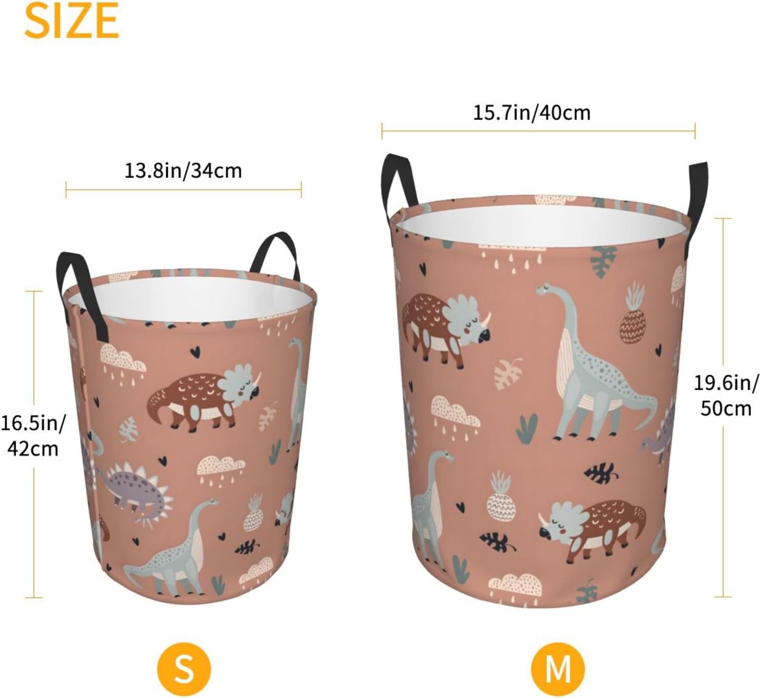 AFHYZY Dinosaur Laundry Hamper Large M