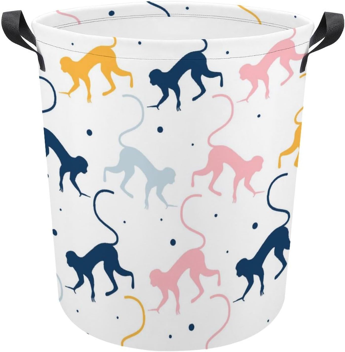 Meiko Abstract Monkey Pattern Storage Basket