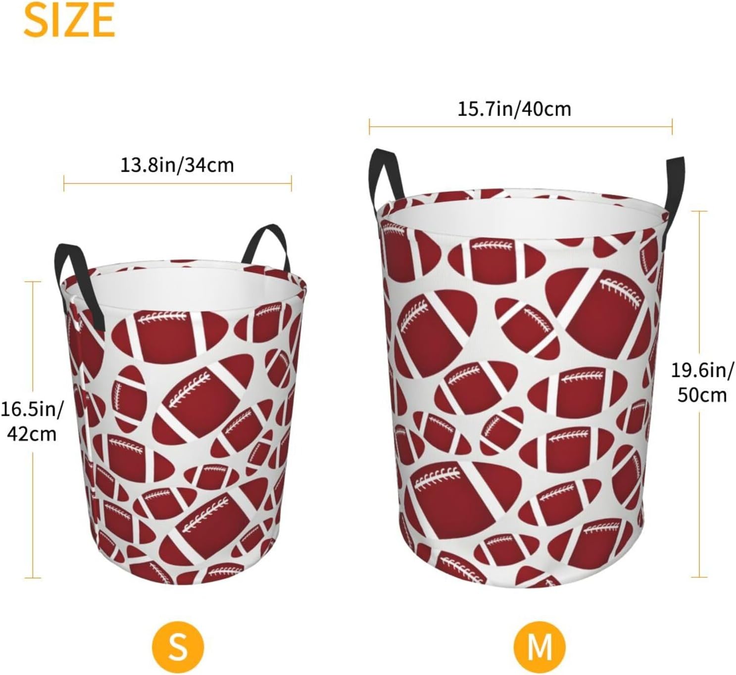 Football-Themed Laundry Hamper for Easy Storage