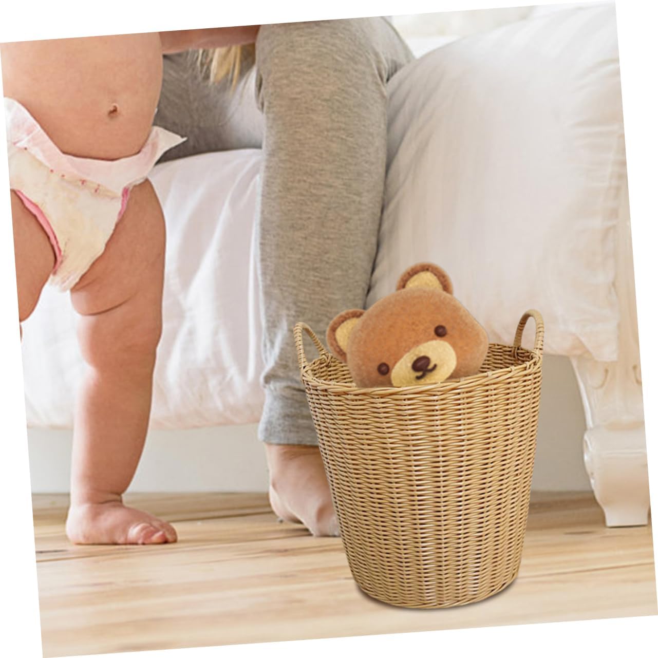 MUSISALY 1pc Diaper Basket Laundry Hamper for Dirty Clothes
