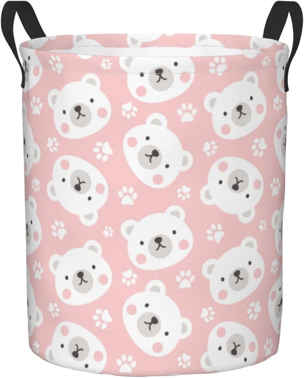 STURDY POLAR BEAR LAUNDRY BASKET PRVTKBSS