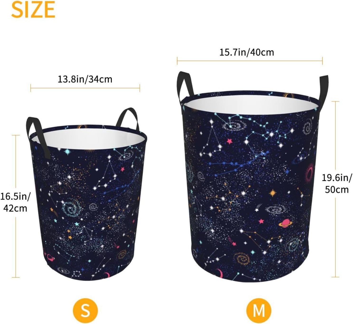 Galaxy Constellation Water Resistant Laundry Basket