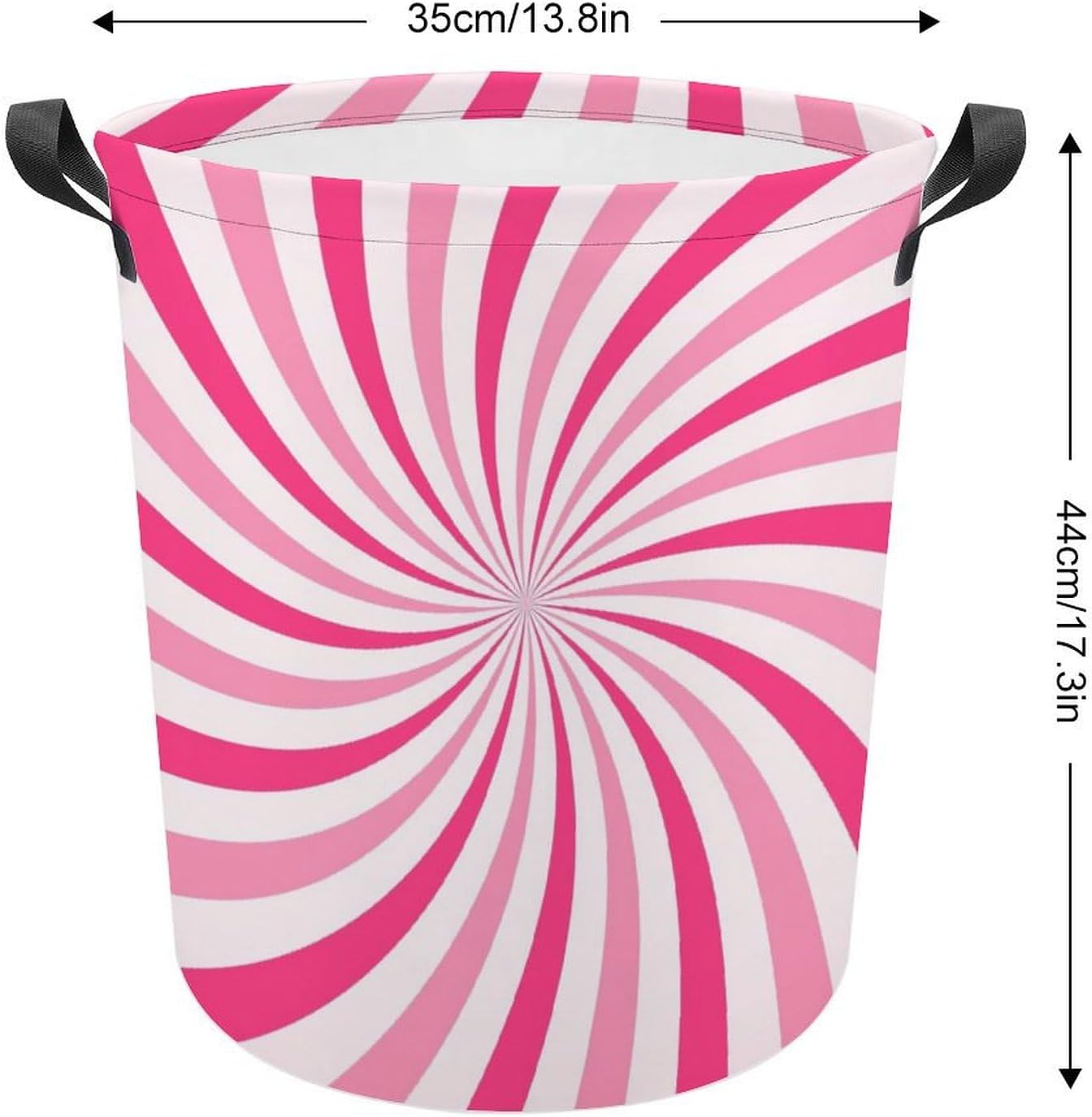 MEIKKO Pink Cream Candy Laundry Hamper