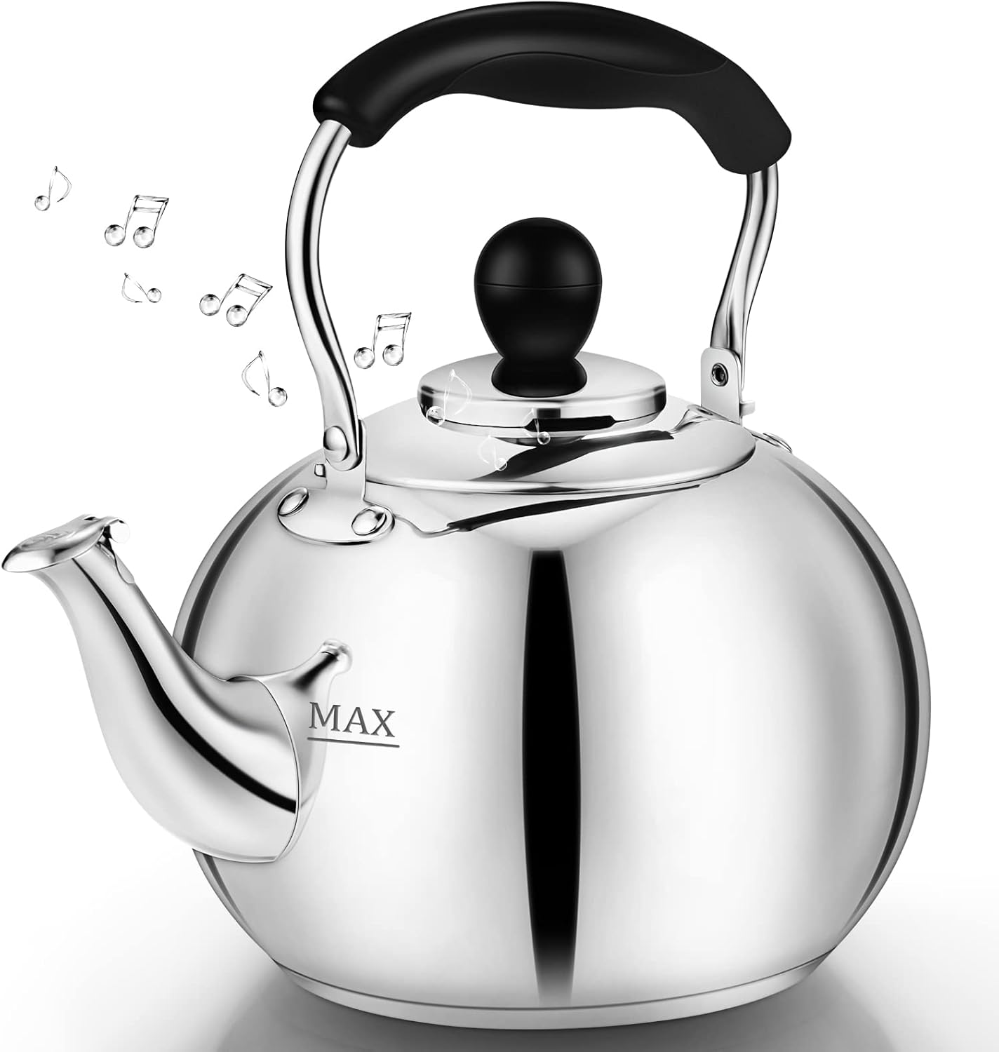 Sturdy Whistling 23 Quart Pot for Effortless Tea Brewing