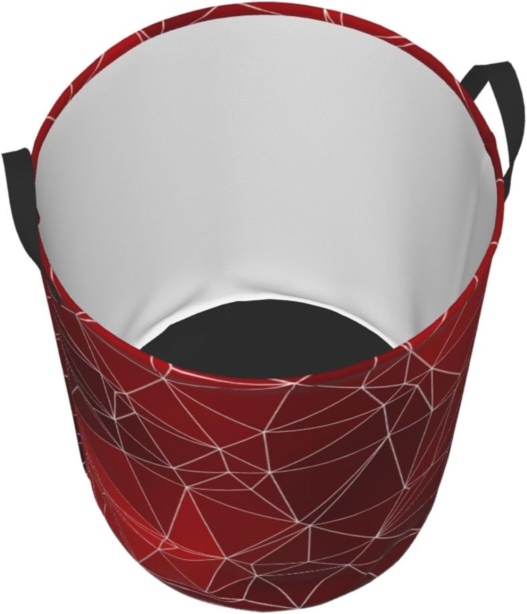 Sturdy Water-Resistant Geometric Laundry Basket with Handle