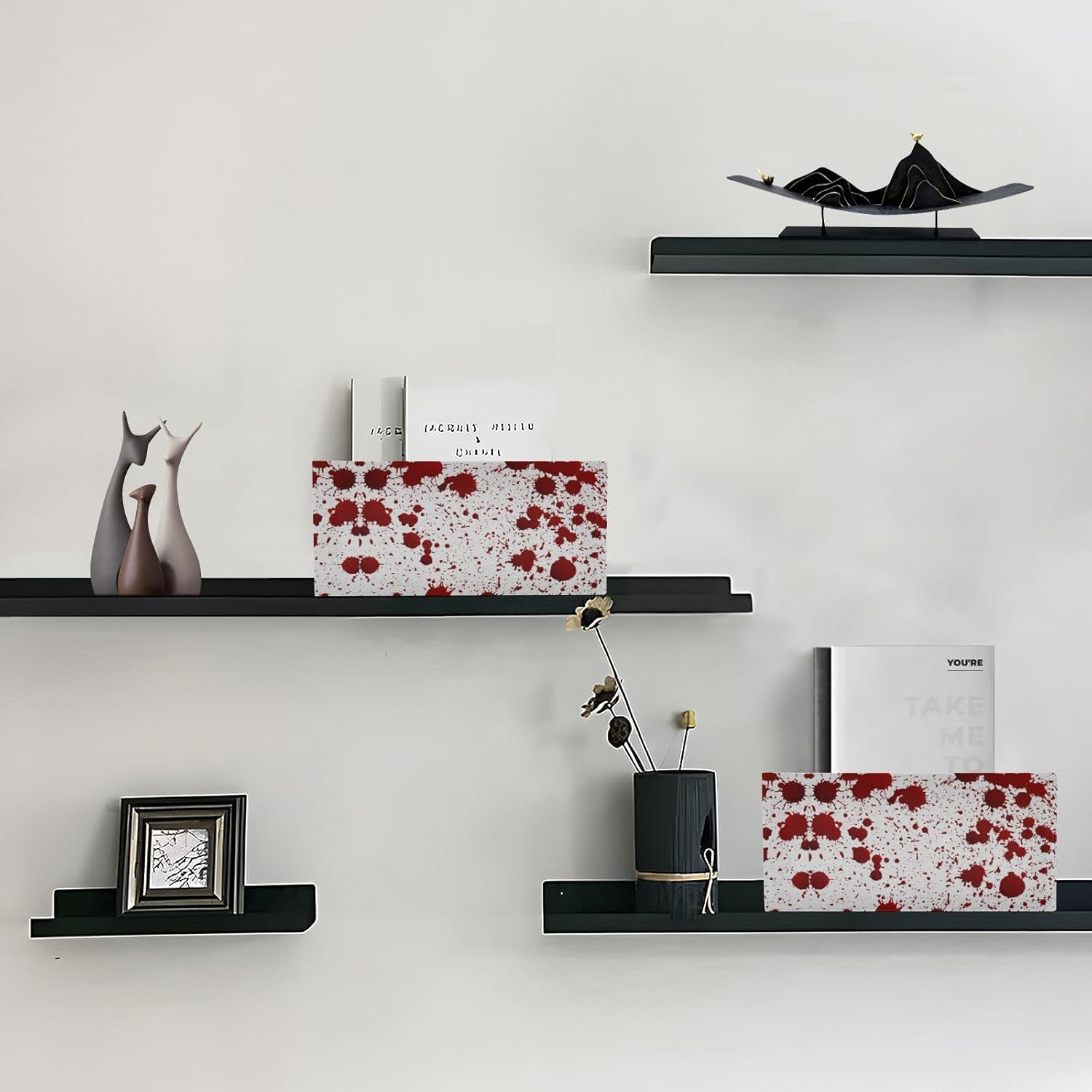 Red Felt Cloth Organizer Box