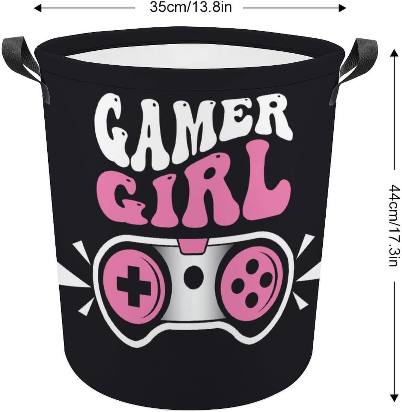 Gaming Pink Controller Large Laundry Hamper Basket