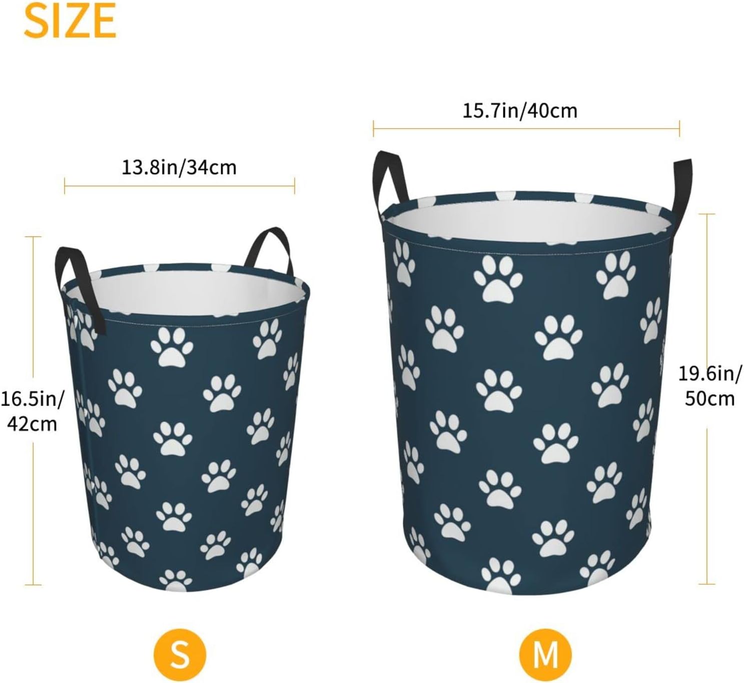 Collapsible Laundry Hamper with Handles Easy Carry Storage for Bedroom Kitchen