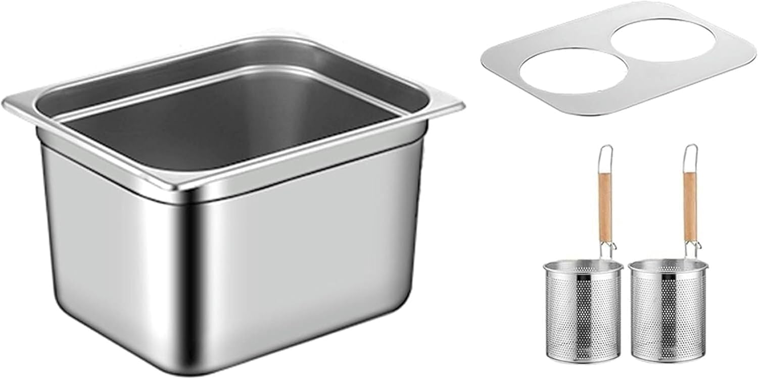 Stainless Steel Pasta Cooker Insert Set with 2 Holes