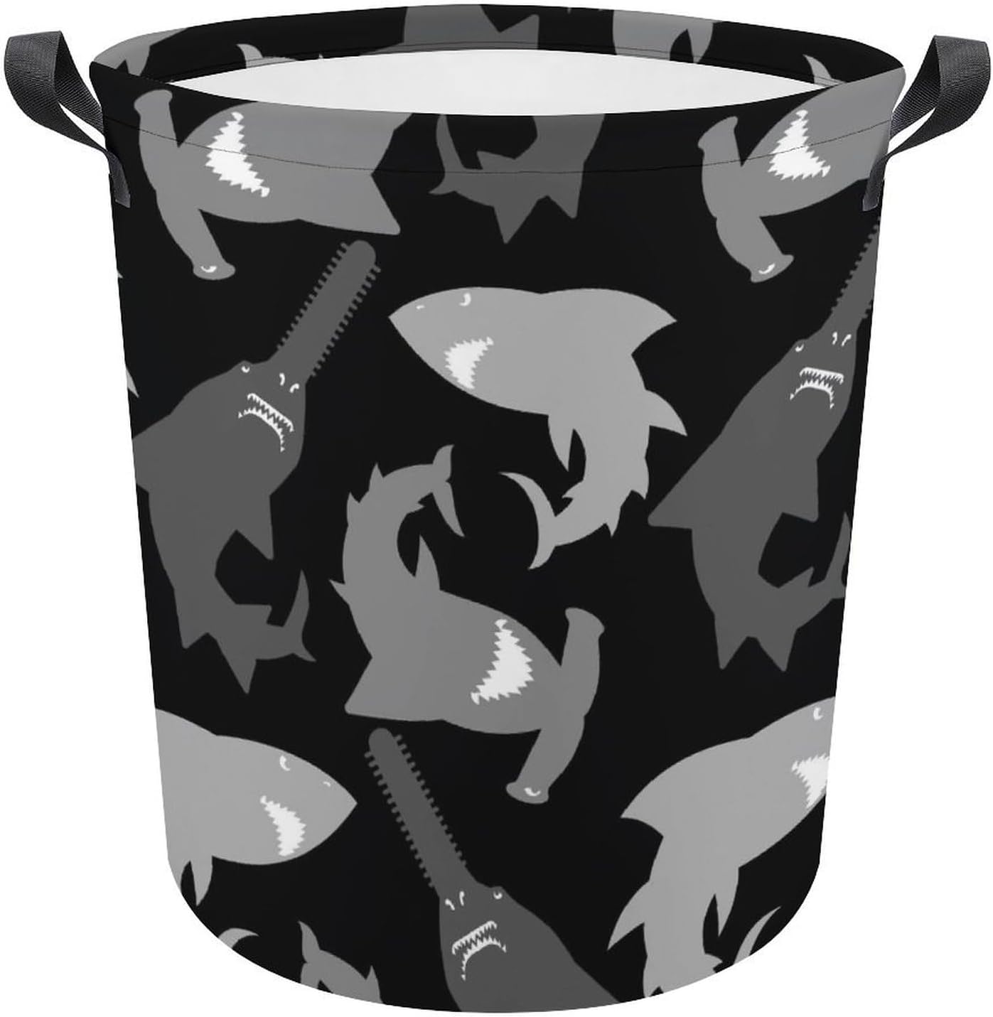 MEIKKO Shark Pattern Seemless Laundry Hamper