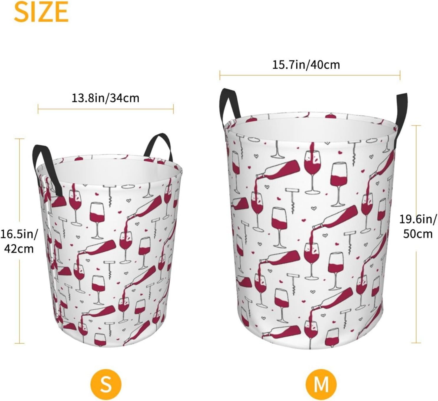 Collapsible Laundry Basket with Handles Easy to Use Storage for Bedrooms