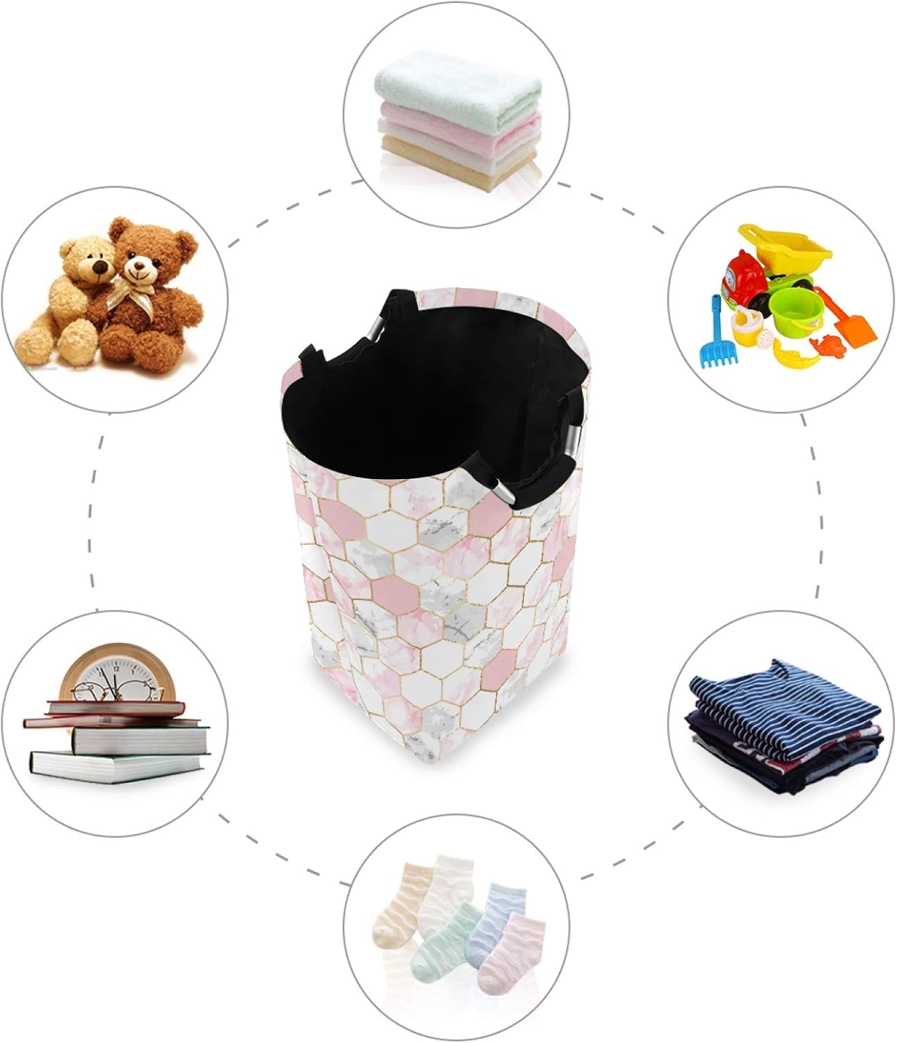 Sturdy Modern Large Laundry Hamper Basket for Home Kitchen Use