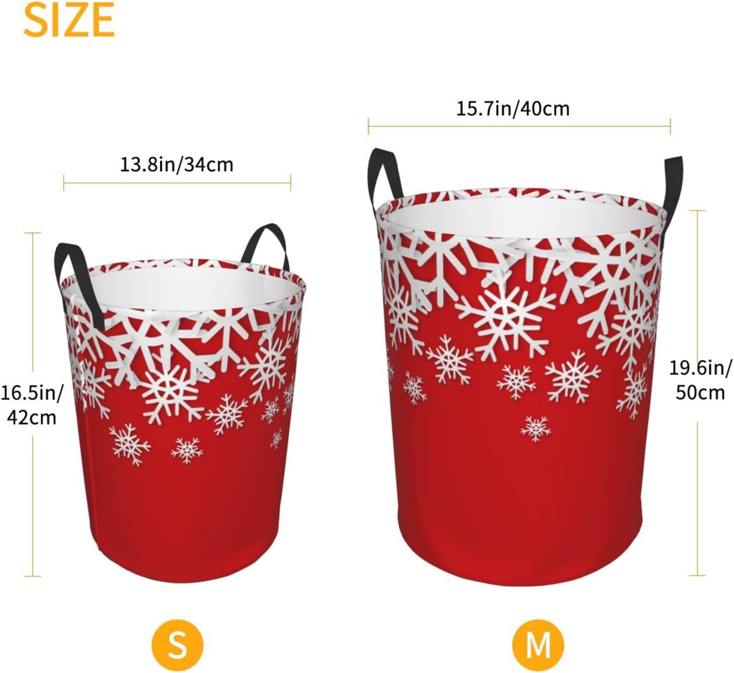 AFHYZY Christmas Laundry Hamper Collapsible Storage Solution with Handles