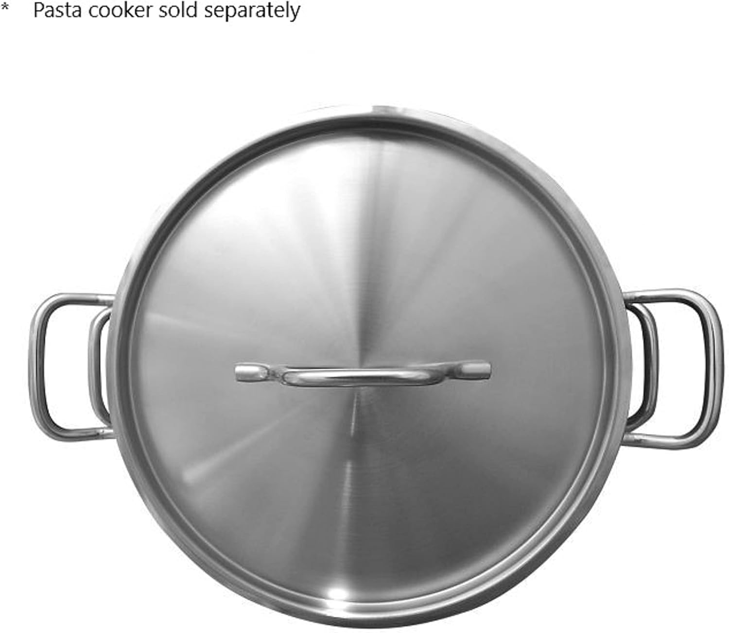 TrueCraftware-12 qt Pasta Cooker Lid Heavy-Duty Stainless Steel Durable Thermal Insulation