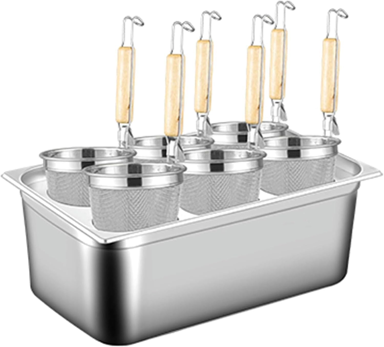 UNbit 6 Holes Pasta Cooker Set Stainless Steel