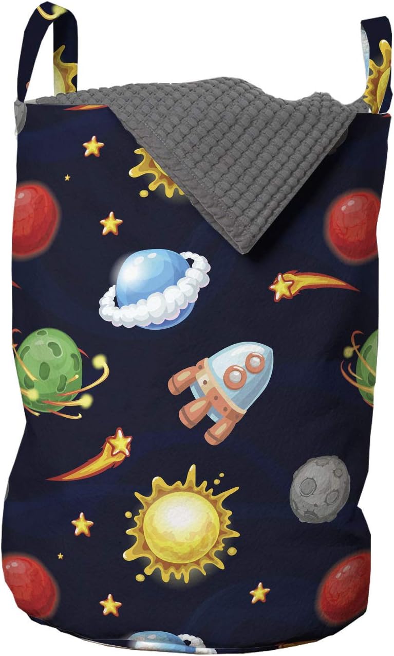 Space-Themed Laundry Hamper for Laundromats