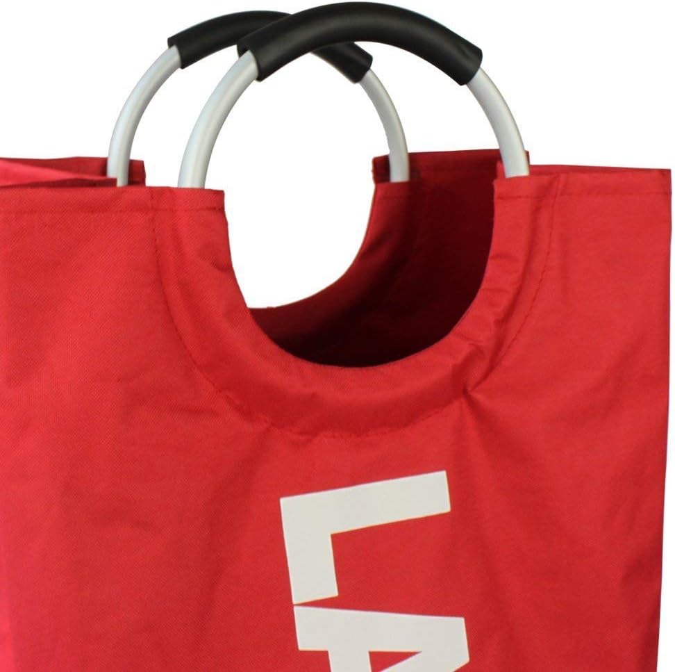 WZ Geanmoki 82L Laundry Basket Red Foldable