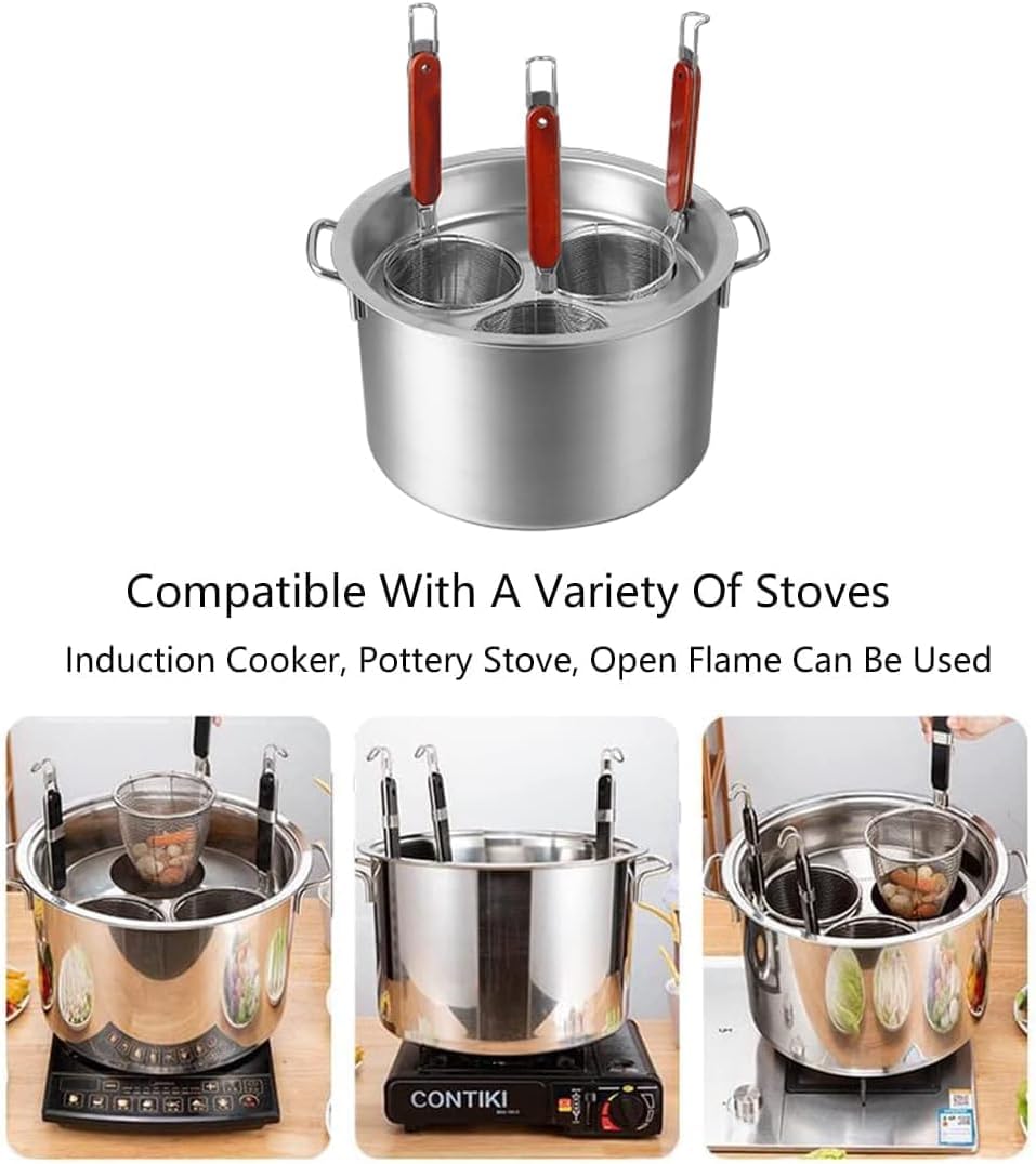 High-Quality Stainless Steel Commercial Stock Pot Set for Pasta More