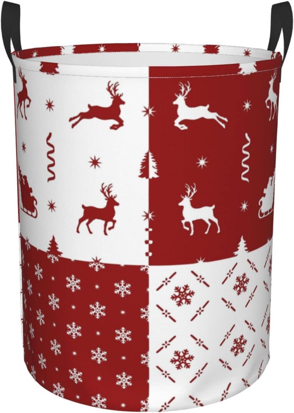 Foldable Christmas Laundry Hamper with Innovative Design