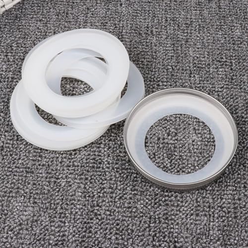 10-Piece Silicone Gasket Set for Mason Jars